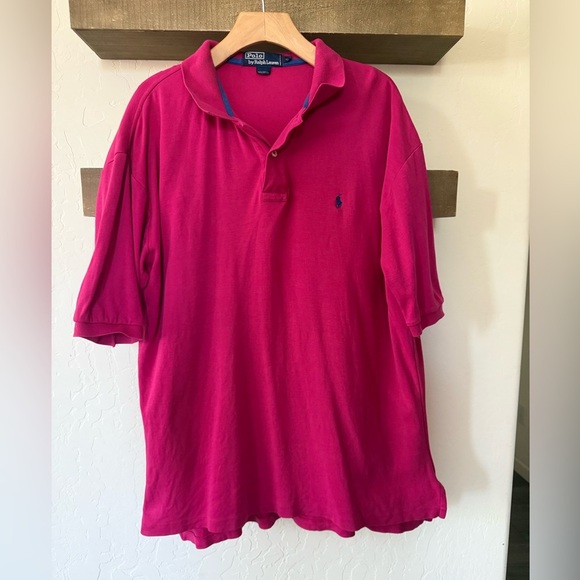 Polo by Ralph Lauren|Men’s Short sleeve Polo in Vibrant Pink color,Size XL••• - Picture 2 of 11